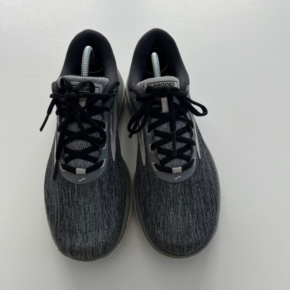 Brooks Pure Flow 7 Running Shoes Sz 9.5 White Gray Breathable Versatile Sneaker - Picture 4 of 9